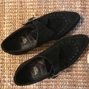 UNDERGROUND APOLLO – CREEPER – BLACK SUEDE – SINGLE SOLE size uk 7 (EU 41)